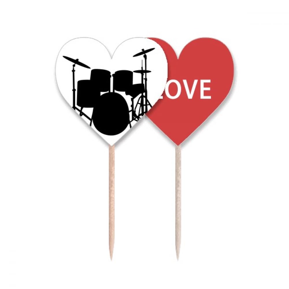 Drapeau love heart cupcake pick pour décoration de table anniversaire