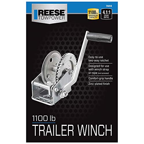 Reese Towpower 74418 Winch , White by Reese - Image 2