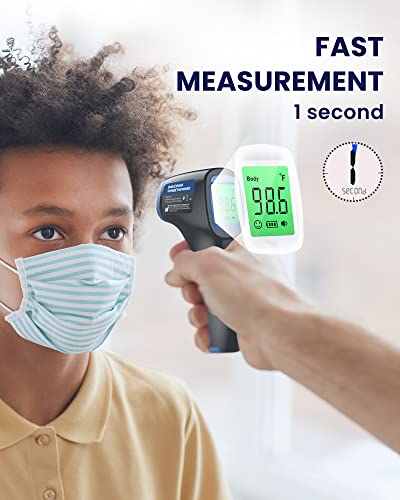 Infrared Baby Thermometer, Thermometer For Adults And Kids, Touchless Forehead Thermometer, Medical Digital Thermometer With Fever Alarm, Silent Mode, Black #TOP3