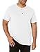 Wrangler Authentics Men's Big & Tall Short Sleeve Henley Tee, Bright White, L
