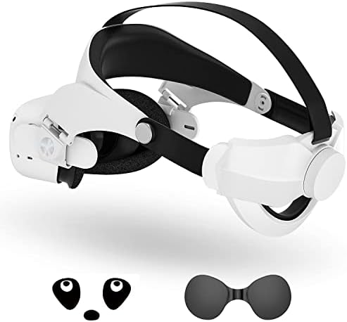 Aixoto Head Strap for Oculus Quest 2/Meta, Updated Adjustable Halo Strap, Replacement for Elite Strap, Less Pressure on Your Face, Comfortable VR Accessories