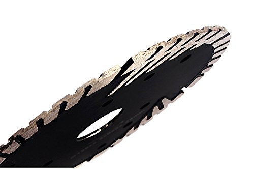 Z-Lion Diamond Saw Blade 5" Inch With Cooling Holes, Turbo Diamond Segments Blade For Marble Granite Stone Pavers Concrete Wet/Dry Cutting #TOP3