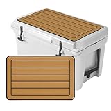 Hjdeck Cooler Pad for RTIC 20/22 Quart Seat Cushion Soft Self-Ahesive Cooler Pad Accessory - Dark Brown