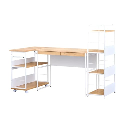 ySETzFERRO-2 DESK 100+WAGON RACK+SIDE RACK (WO-V-NA-WH) 3_SET fXN fXNZbg wK wKfXN ׋ w  [N pcfXN 100 SbN wK[ LX^[t
