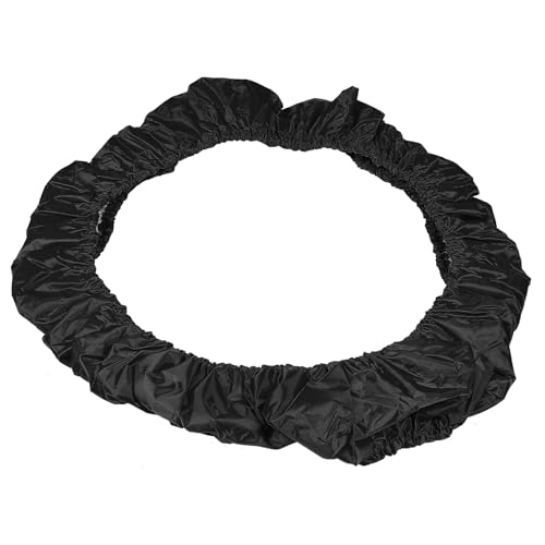 Housse protection trampoline ronde 101 cm noire protège cadre ressort tapis sécurité enfant