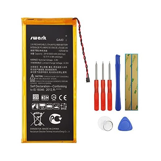 swark batería GA40 snn5966 a para Motorola Moto G4 xt1622 xt1625, Moto G4 Plus, xt1644, xt1643 3000 mAh with Tools