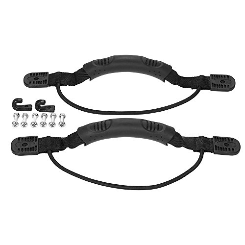 Alças de remo, Andoer Alças de transporte com montagem lateral 2 Paddle Park Bungee Hardware e ganch