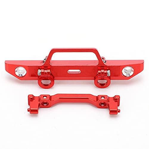 Pare-chocs avant RC Axial SCX24 90081 en métal noir pour mini crawler