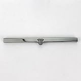 Kissdiy 7.5 Inch Long Metal Purse Frame Straight Channel Wallet Frame Antique Bronze Silver and gumetal Tone 19cm (Gunmetal)