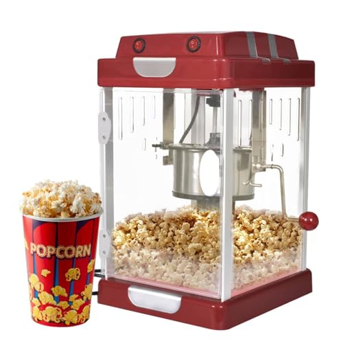 ARKEM Máquina para Hacer Palomitas de maíz Estilo Cine 2,5 OZ Palomitero Vintage Estilo Carrito