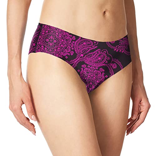 Dkny Women's Seamless Litewear Cut Anywhere Hipster Panty, Orchid Bandana Print, Small #TOP20
