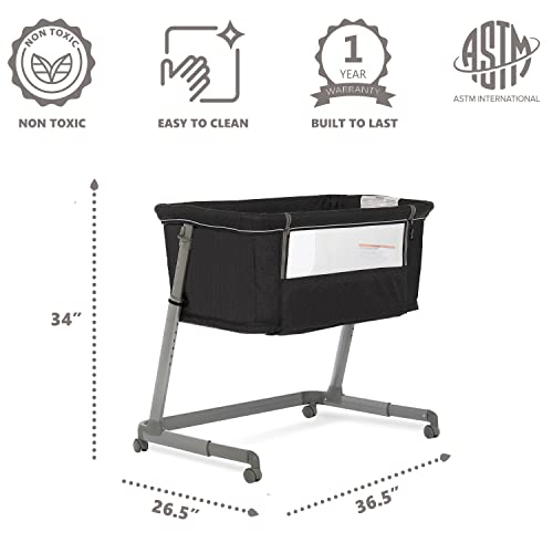 Dream On Me Waves 3-In-1 Baby Bassinet, Bedside Sleeper And -Playard, Seven Adjustable Height Position, Lightweight And Portable Bedside Bassinet, Jpma Certified #TOP2