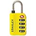 Produktbild STANLEY TravelMax TSA Zahlenschloss 30mm gelb 4-stellig S742-059, Schloss, Bügelschloss