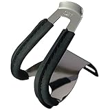 MKS(三ヶ島製作所) 自転車 トウクリップ HALF CLIP DEEP w/leather (ハーフクリップ ディープ 革付き) ブラック