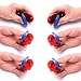3pcs Castanets for musical Wooden instrument, Adults Fingers Castanets,Musical Castanets Instrument