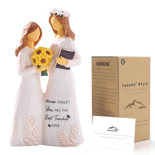 Teacher Gifts for Women, 5.5" Resin Figurines - Teacher Appreciation Gifts