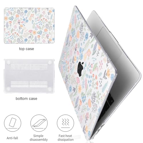 LCMOCICO Compatible with 2026 MacBook Air 13 inch Case M5 A3449 Cover, Shiny Pattern Plastic Hard Shell Case Keyboard Skin for Mac Air 13.6 M4 A3240 M3 A3113 M2 A2681 2025-2022, Starry Sky Flowers by LCMOCICO - Used condition - Image 4