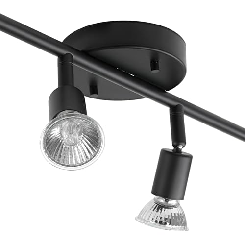 Globe Electric 59354 4-Light Track Lighting, Matte Black, Track Lighting, Track Ceiling Light, Track Lighting Kit, Ceiling Lights, Ceiling Light Fixture, Kitchen Island, Dining Light Fixture by Globe Electric - Image 6