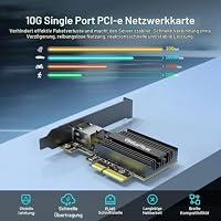 10Gbe PCI-e Netzwerkkarte, AQC113 Controller, 10G Base-T RJ45 Port NIC Karte, GiGaPlus 100/1000/2500/10000Mbps Ethernet Karte, 10Gb Ethernet Adapter Unterstützung Windows10/11/Windows Server/Linux – Ansicht 3
