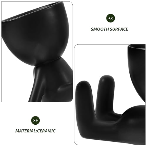 Petits pots pour cactus et succulentes en céramique blanche - 7