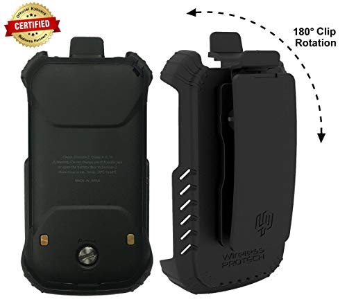 Wireless Protech Case With Clip Compatible With Kyocera Duraxv Extreme E4810 Verizon, Duraxe Epic For At&T E4830 And E4830Nc, Secure Fit Quick Release Latch Heavy Duty Swivel Belt Clip Holster #TOP6