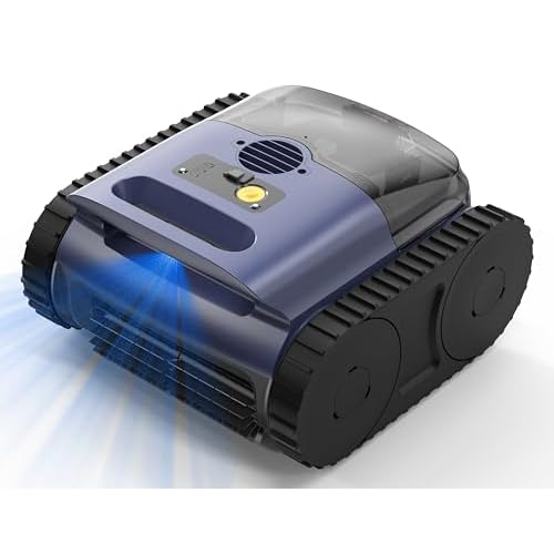 (2026 Upgrade) SAT 25 Robotic Pool Cleaner,Pool Vaccum for Inground Pools,AI Sonar Smart Navigation,Max 180-Mins Battery Life