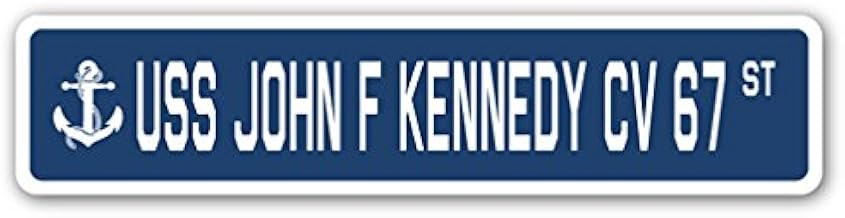 USS John F Kennedy CV 67 Street Sign us Navy Ship Veteran Sailor Gift