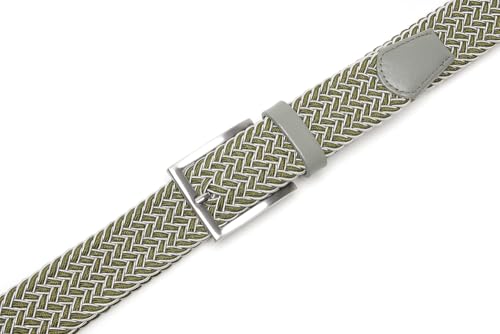 Image of Fabio Valenti Men's Stretch Belt,Woven Braided Web Belt 1 3 /8 for Golf Casual Pants Shirts Jeans