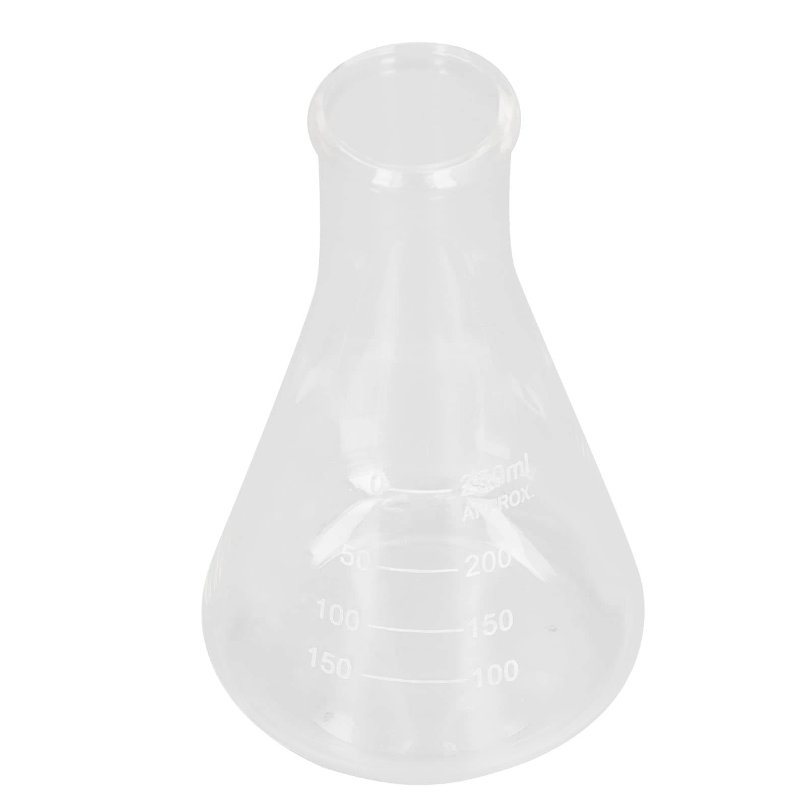 Fiole Erlenmeyer de Chimie 250 Ml, Fiole Erlenmeyer 250 Ml Verrerie Laboratoire à Bouche étroite pour Projets de Laboratoire