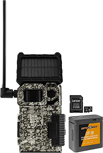 SPYPOINT Link-Micro-S-LTE Solar Cellular Trail Camera with LIT-10 Battery and 32 GB Micro SD Card (Link-Micro-S-LTE)