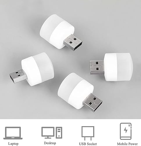 Miniatura 2 de Mini luz nocturna LED USB, luz de ambiente USB, bombilla compacta portátil, iluminación ambiental de colores, lámpara USB de emergencia para