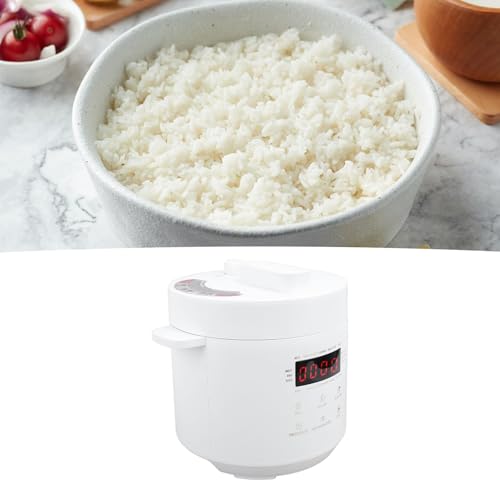 3 Liter Mini Elektro Schnellkochtopf Slow Cooker, Multikocher mit Reis Joghurt und Bratfunktion, Digitales Küchengerät für die Hausmannskost, Inklusive Dampfgarer und Warmhaltefunk
