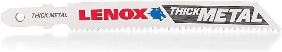 LENOX Tools 1991591 T-Shank Thick Metal Cutting Jig Saw Blade, 5 1/4" x 3/8" 14 TPI, 5 Pack