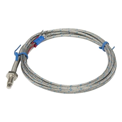Termopar tipo K M6 para alta temperatura con sensor metálico y cable de 2m 4