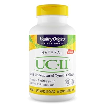 Healthy Origins UC-II 40 mg Undenatured Type II Collagen, Non-GMO, Gluten Free, Joint Support, 120 Veggie Caps