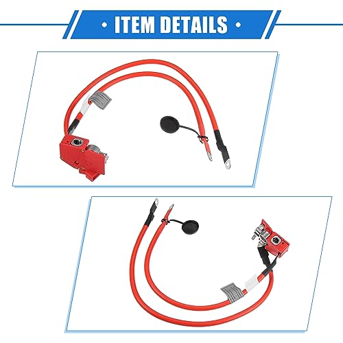 VekAuto Car Positive Battery Terminal Cable Compatible for BMW 228i 2014-2016, Durable Plastic Red Fuse Blow Off Cable Lead Wire Plus Pole by VekAuto - Used condition - Image 5