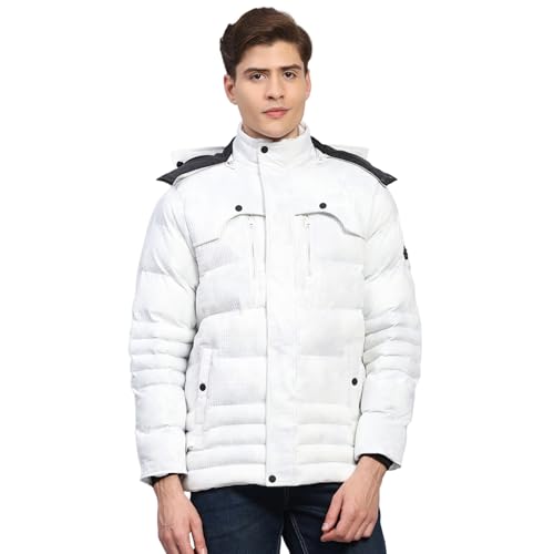 Image of Monte Carlo Mens Regular Fit Solid Hood Zipper Full Sleeves Winter Jacket| Warm Coat for Men | Stylish Zipper Jacket (Pack Of 1)