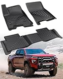 Tapis de sol en caoutchouc pour Chevy Colorado et GMC Canyon 2025, 2024, 2023, pour Chevy Colorado ZR2 Z71 et GMC Canyon AT4 tous temps