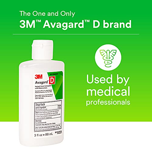 3M Avagard D Instant Hand Sanitizer With Moisturizers (61% W/W Ethyl Alcohol) 9221, 3 Oz. Each #TOP2