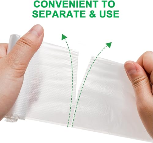 Image of WAIKAS 30 Ggallon Trash Bags, Pack of 10 Large Trash Bags Garbage Bag, 76x93.8cm,33.5g /pc, Unscented, White