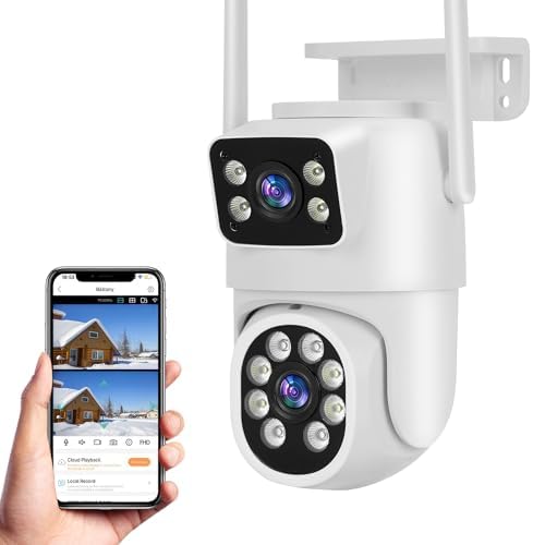 Câmera de Segurança, Wifi 1080p 360° Full Hd Ip Prova D'áGua Infr...