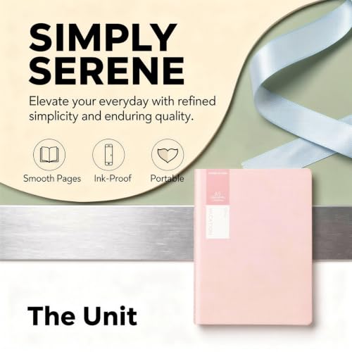 Vestamore 4 Pcs A5 Notebook, 8.1 x 5.6 in College Ruled Notebook with 72 Pages, Sewing Binding Thick Paper Journal, Pastel Colored Simple Exercise Books, Writing Notebook Set for Office Stationery - Image 2