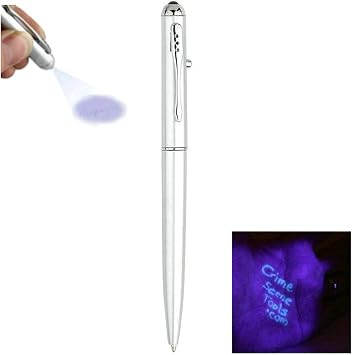 Money Checker Pen Marker Fake Bill Detector Pens for W/UV LED Light Easy to Check Counterfit Cash Detector Money Checker Pen W/Clip Portable 13.2cm/5.20in