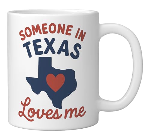 Taza de cerámica blanca 11 oz Someone In Texas miniatura 2