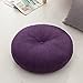 Pościel Bawełniana Poduszka Futon-miękkie Zagęścić Poduszka Na Krzesło okrągła Poduszka Podłogowa poduszka Do Medytacji Joga-jednokolorowa Poduszka Na Krzesło; 40cm Ciemny fiolet