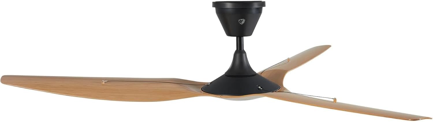 Big Ass Fans - Haiku Coastal - Marine/Coastal Grade Smart Outdoor Ceiling Fan with Remote Control, 2700K No LED, Universal Mount with 10" Extension Tube