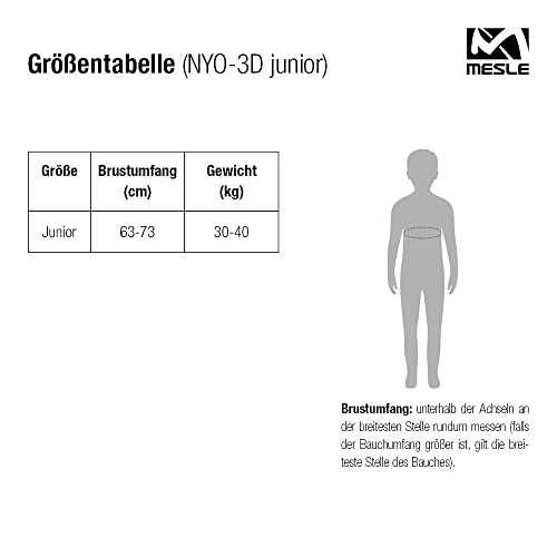 Foto von MESLE Neopren Schwimmweste Kinder NYO, 30-40 kg, 50N Schwimmhilfe für Mädchen & Jungs bis 12 Jahre, Auftriebsweste für Kinder mit Prallschutz, Farbe:rot