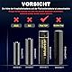 4 Stück Wiederaufladbarer 3.7V Akku, Flat Top 3300mAh Batterien für Scheinwerfer, Kleiner Ventilator, Taschenlampen (Flache, Nicht AA/AAA)
