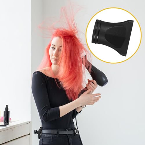 BESTYASH 2 Stück Haartrockner Aufsatz Schwarze Düse aus Robustem Kunststoff für Durchmesser Haartrockner Konzentrierender Föhnaufsatz für Glänzendes Glattes Haarstyling bei Lockigem Haar