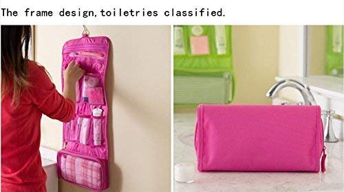 PAVITYAKSH Bag Hanging Folding Wall Hanging Dressing Kit Makeup Organizer Multi Utility Kit Travelling Cosmetic Storage Bag 3